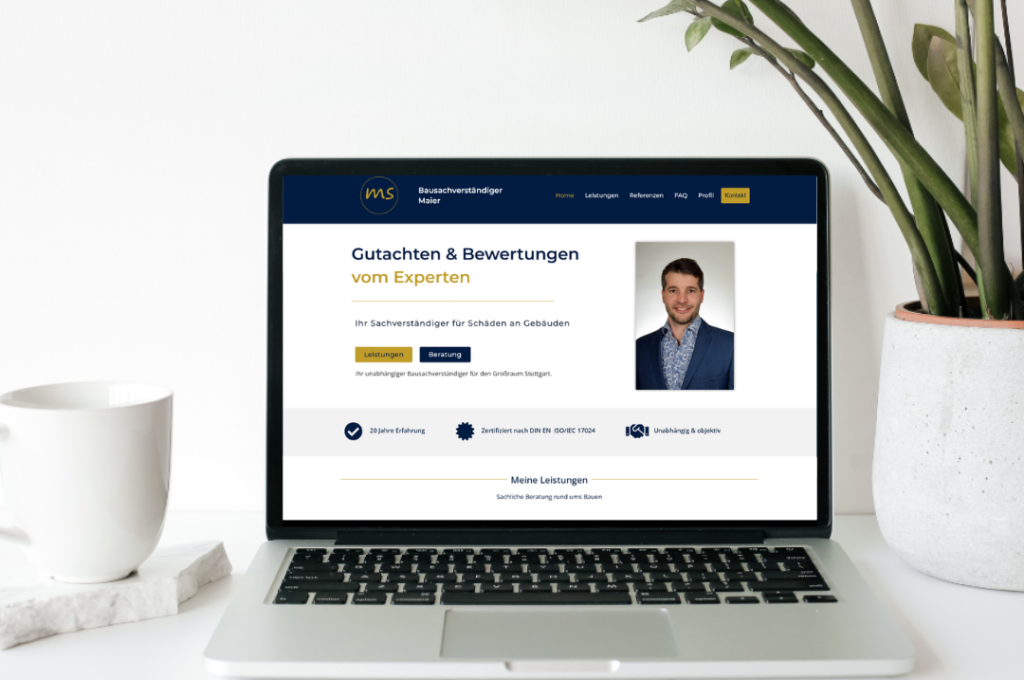 Website Bausachverständiger Stuttgart